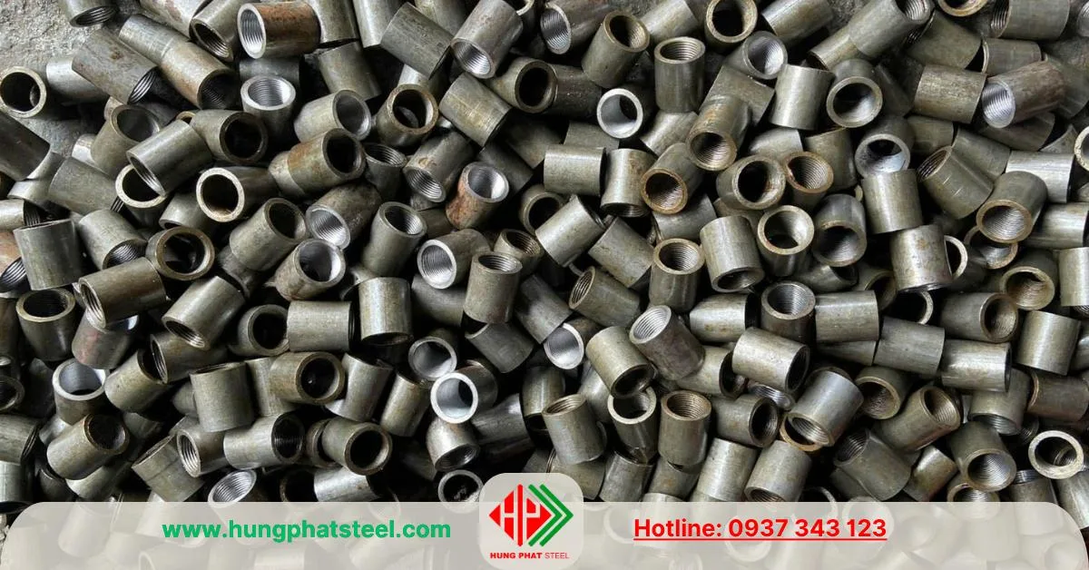 Măng sông thép hàn có ren trong phân phối bởi Thép Hùng Phát