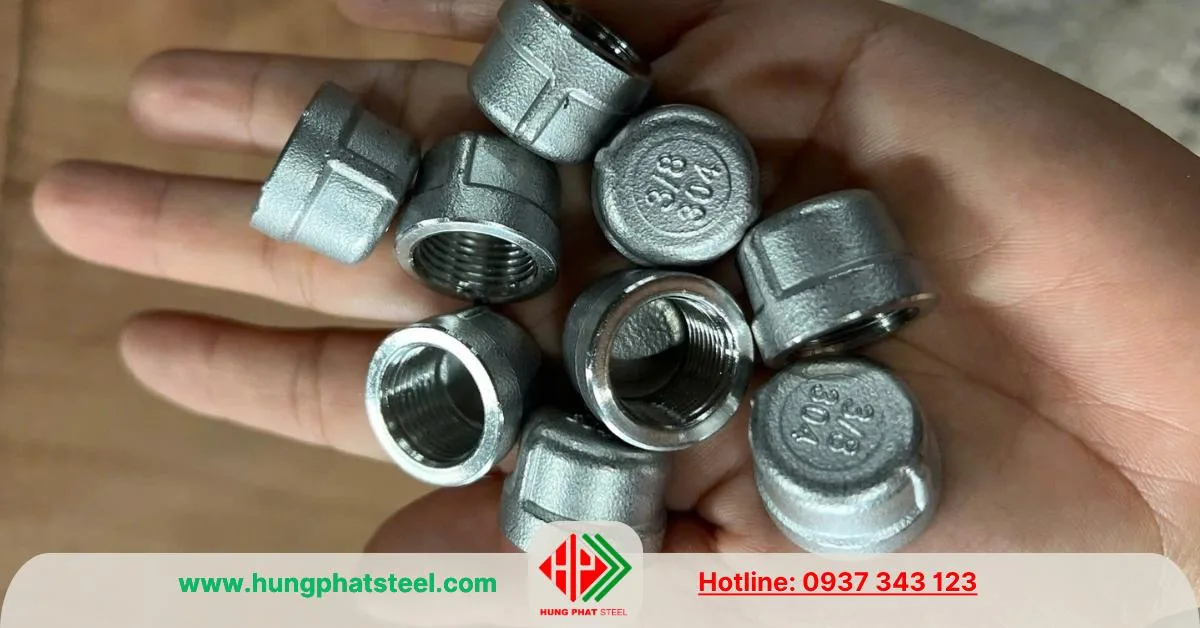 Nắp bịt ren inox 304