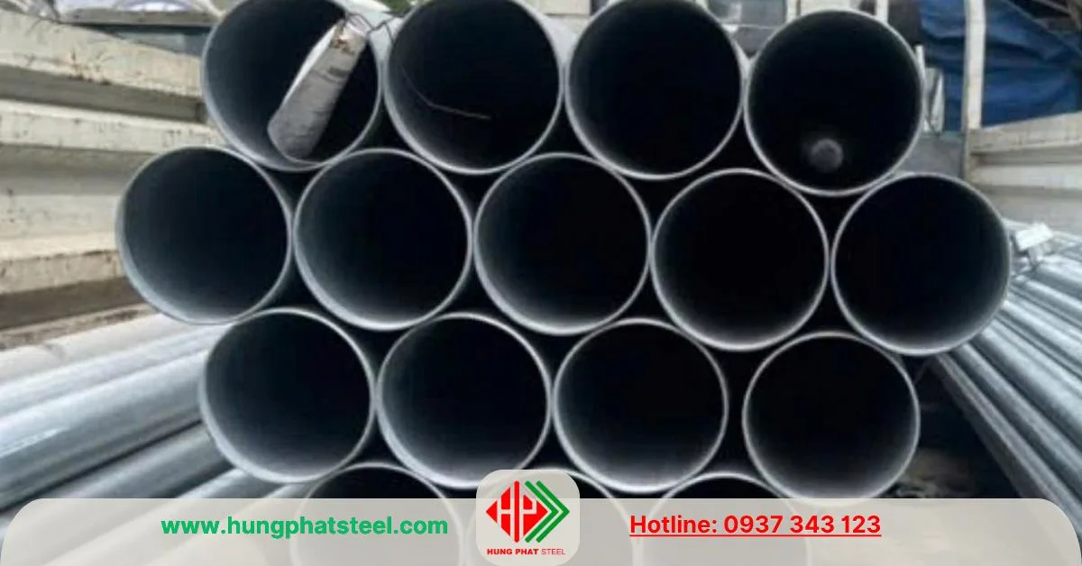 Ống thép mạ kẽm phi 114 Hòa Phát