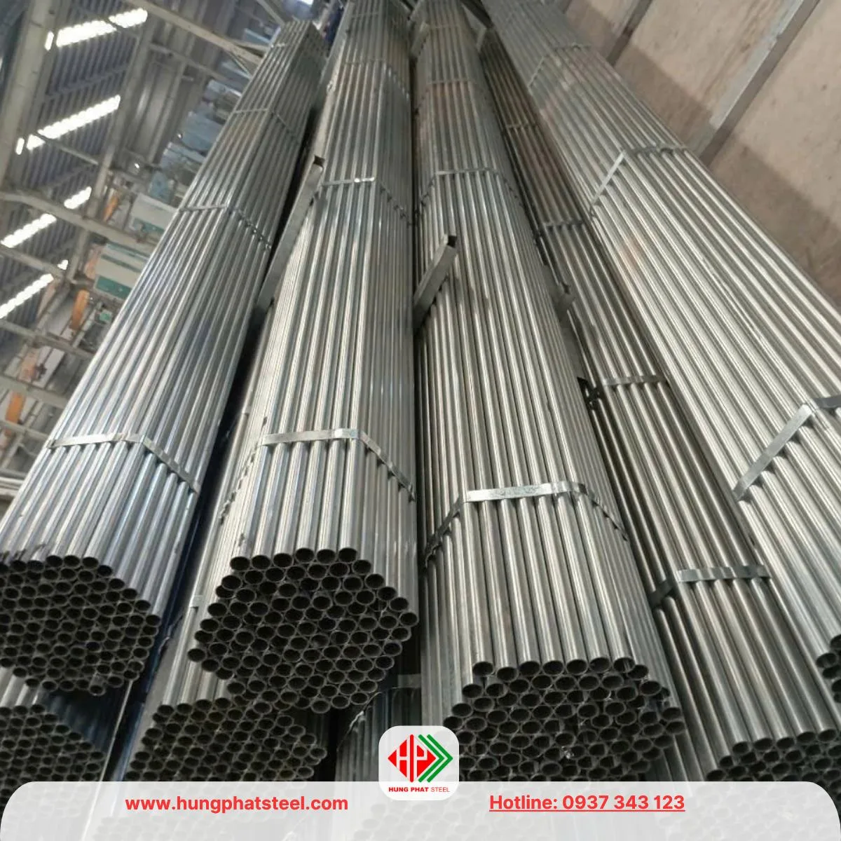 Ống thép mạ kẽm phi 34