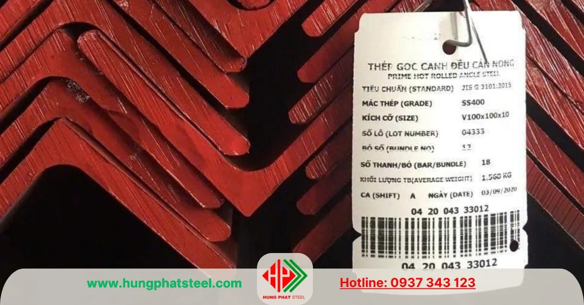 Thép V100 Nhà Bè (Sắt V100x100x10mm)