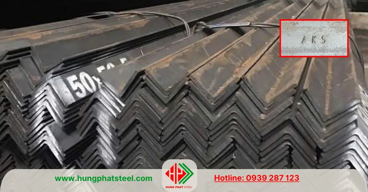 Thép V50 sản xuất bởi thương hiệu AKS (An Khánh Steel)