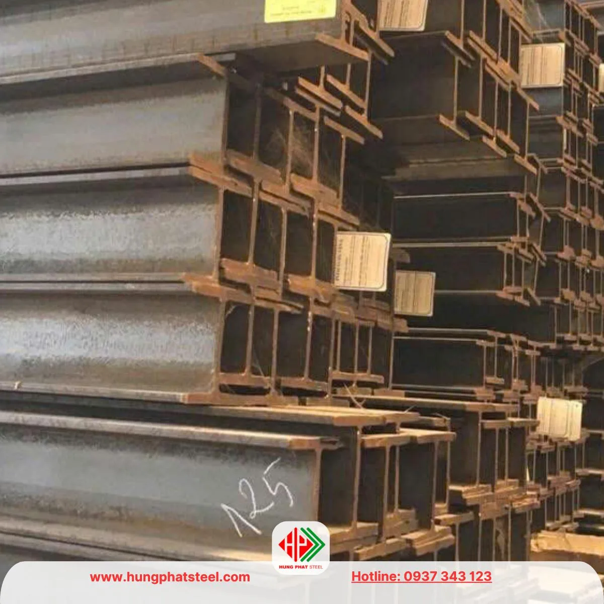 Thép hình H125 x 125 hàng nhập khẩu