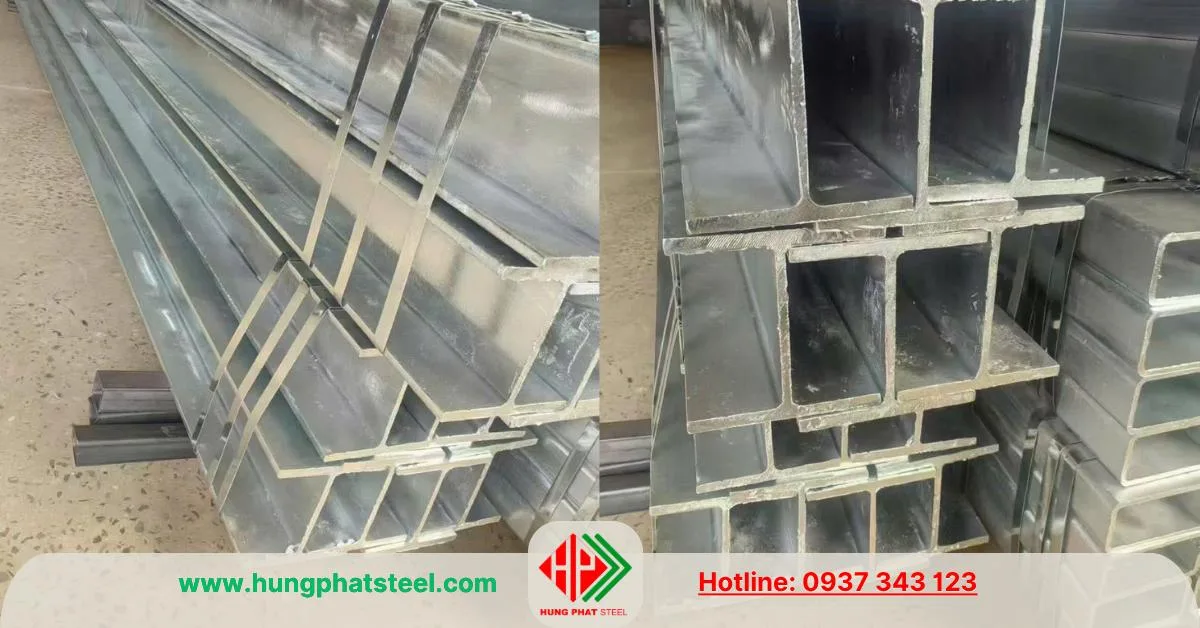 Thép hình H200 Posco mạ kẽm nhúng nóng tại kho Thép Hùng Phát