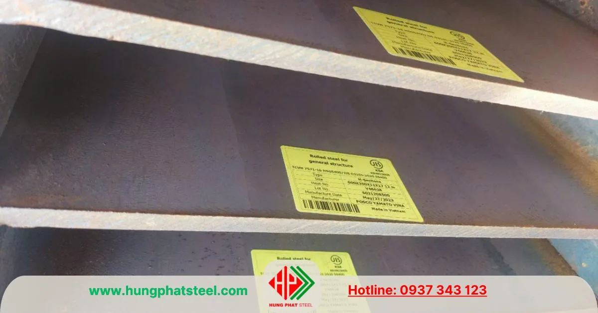 Thép hình H600 x 200 x 7 x 11 Posco