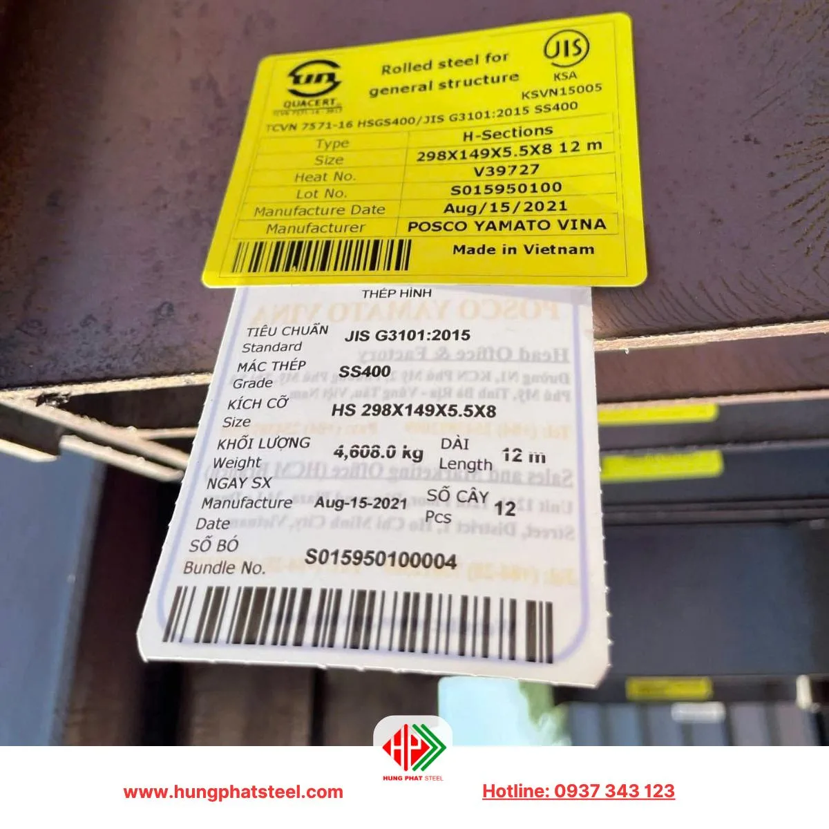 Thép hình I298 Posco