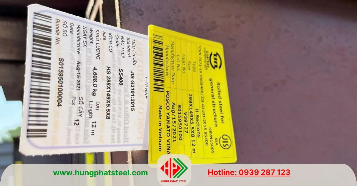 Thép hình I298 Posco