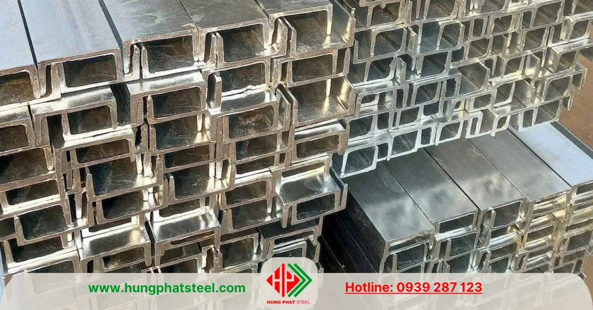 Thép hình U100 An Khánh mạ kẽm nhúng nóng