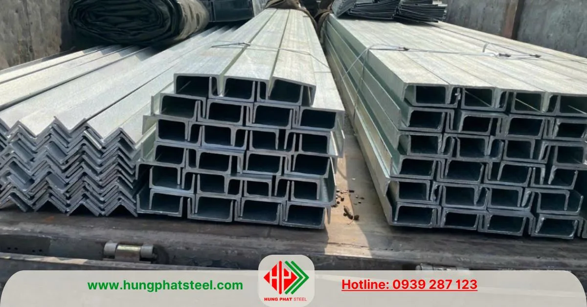 Thép hình U100 An Khánh mạ kẽm nhúng nóng
