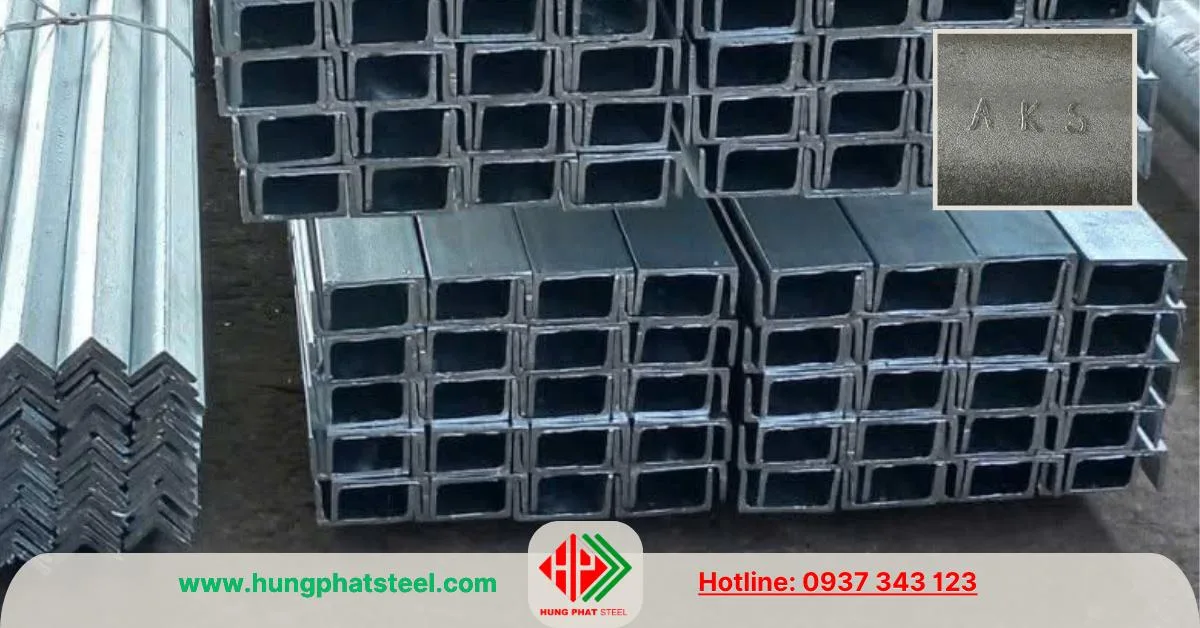 Thép hình U160 An Khánh mạ kẽm nhúng nóng