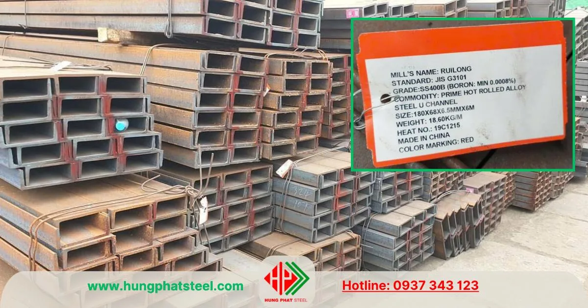 Thép hình U180 nhập khẩu TQ