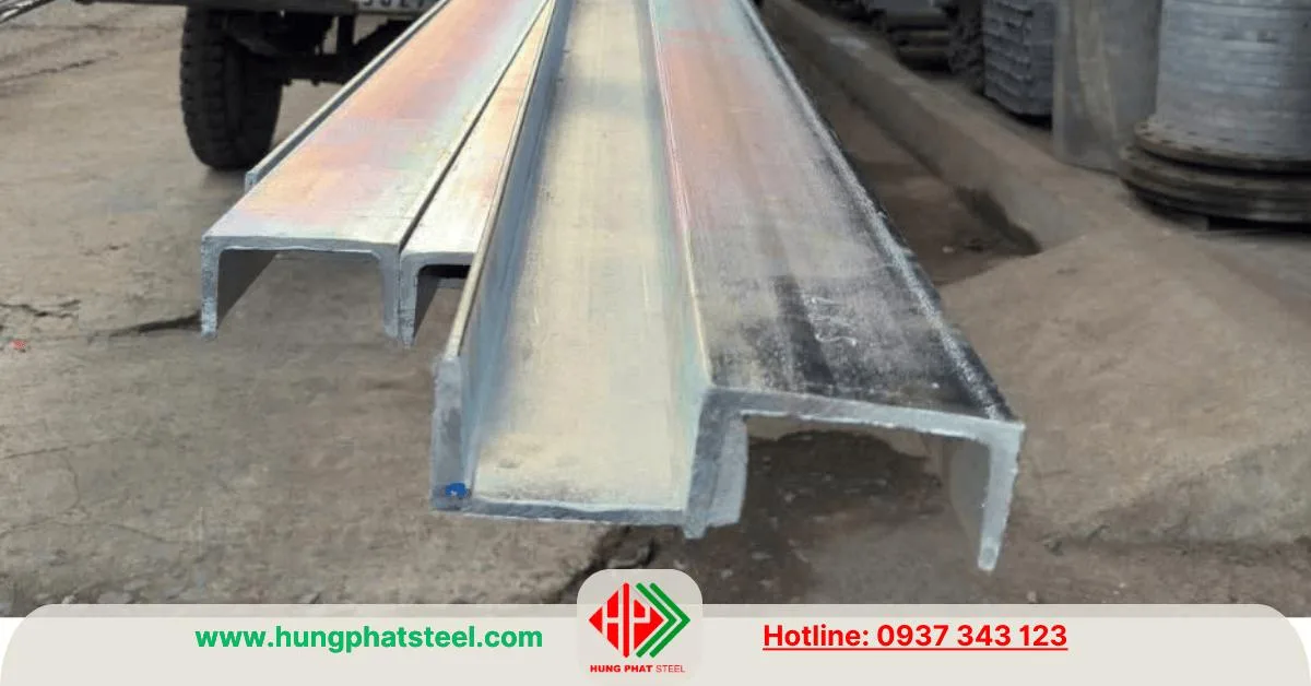 Thép hình U200 An Khánh mạ kẽm nhúng nóng