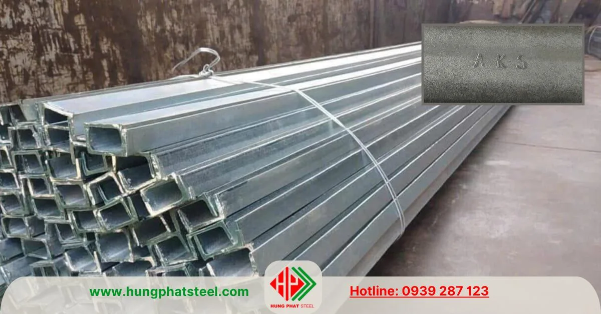 Thép hình U65 An Khánh mạ kẽm nhúng nóng từ 2-4 ngày