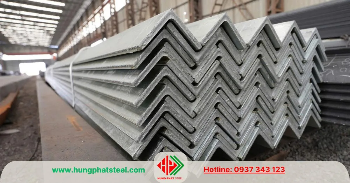 Thép hình V (thép góc) Nhà Bè mạ kẽm nhúng nóng theo yêu cầu