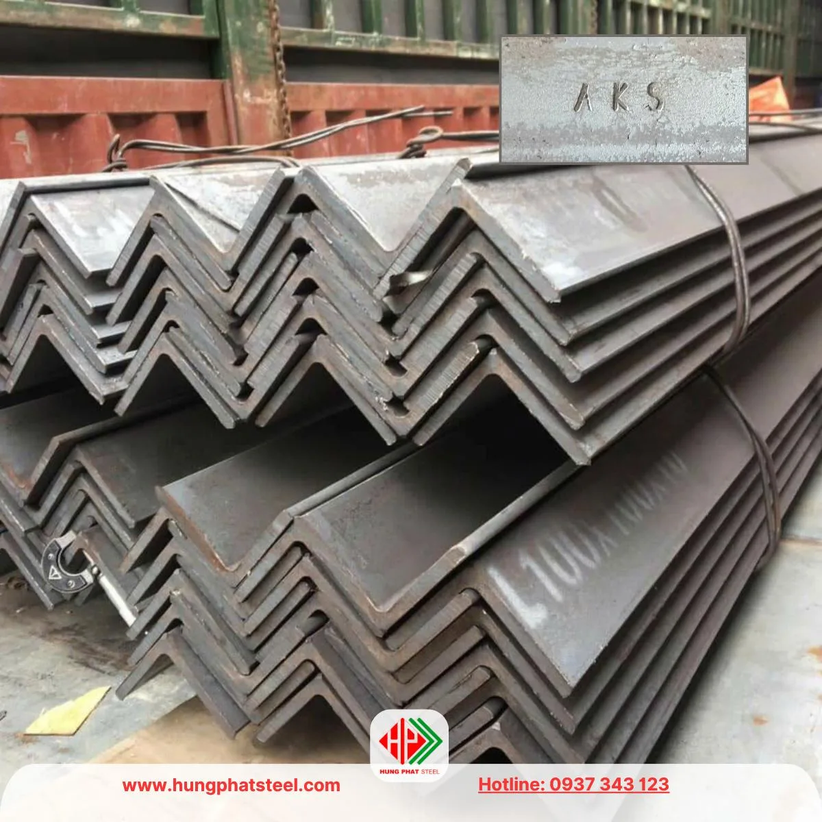 Thép hình V100 An Khánh (Sắt V100x100 AKS)