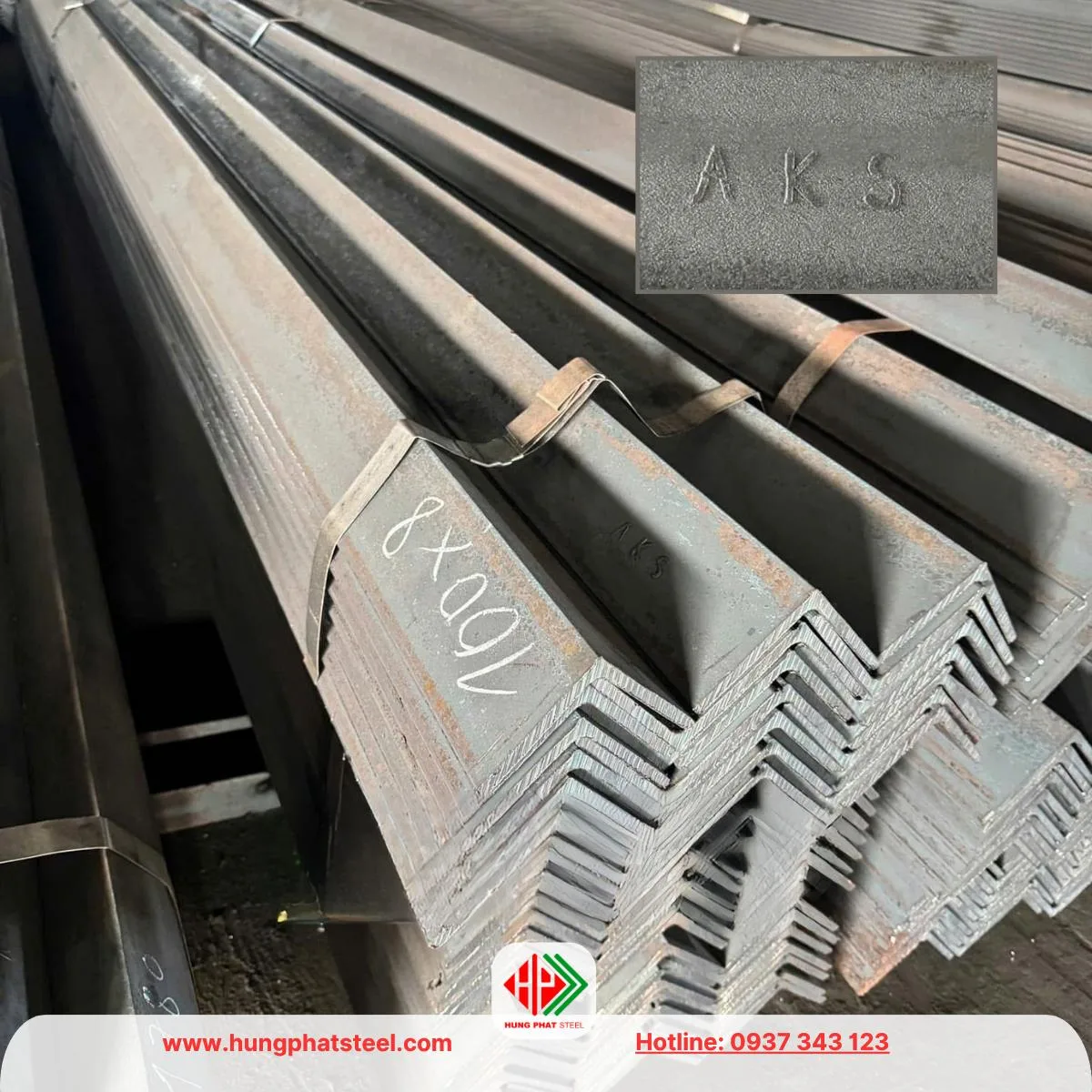 Thép hình V100 An Khánh dày 8ly
