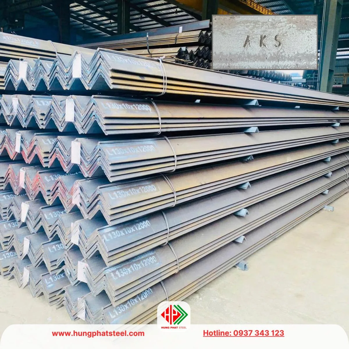 Thép hình V130 (Sắt V130x130 AKS)