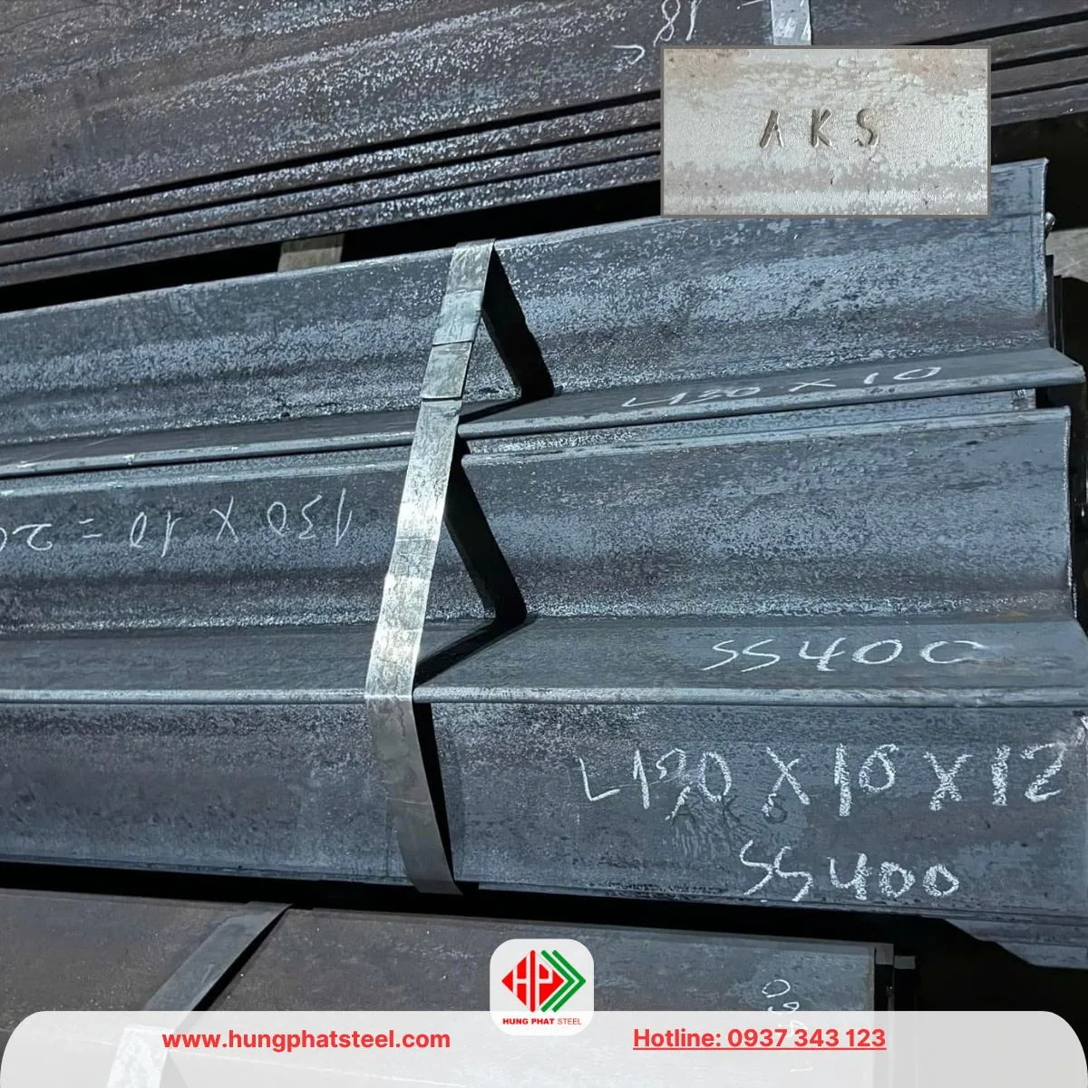 Thép hình V130 (Sắt V130x130 AKS)