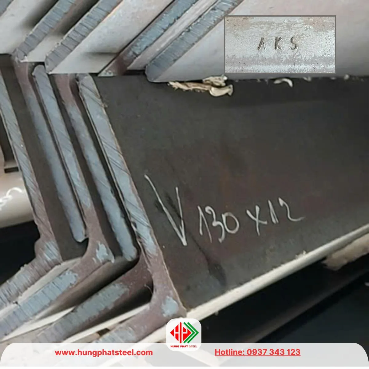 Thép hình V130 (Sắt V130x130 AKS)