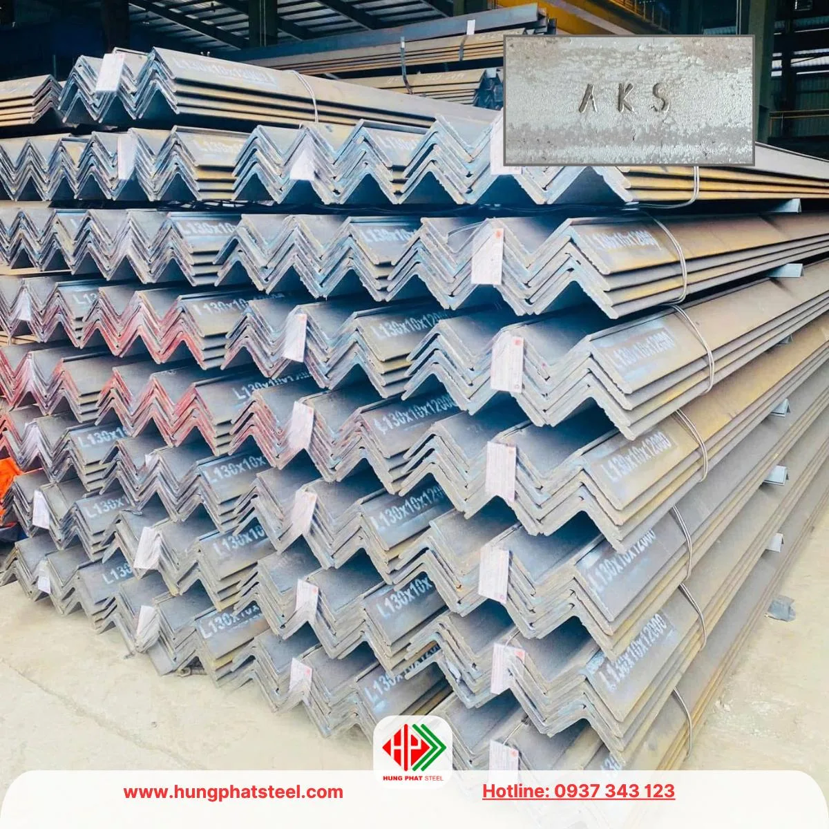 Thép hình V130 (Sắt V130x130 AKS)