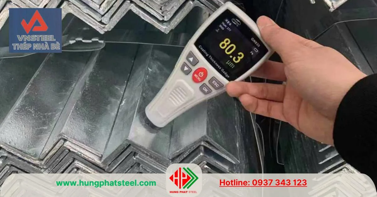 Thép hình V30 Nhà Bè mạ kẽm nhúng nóng