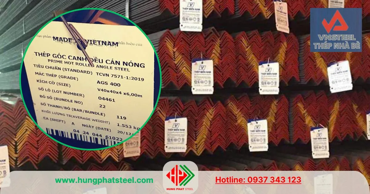 Thép hình V40x40 Nhà Bè