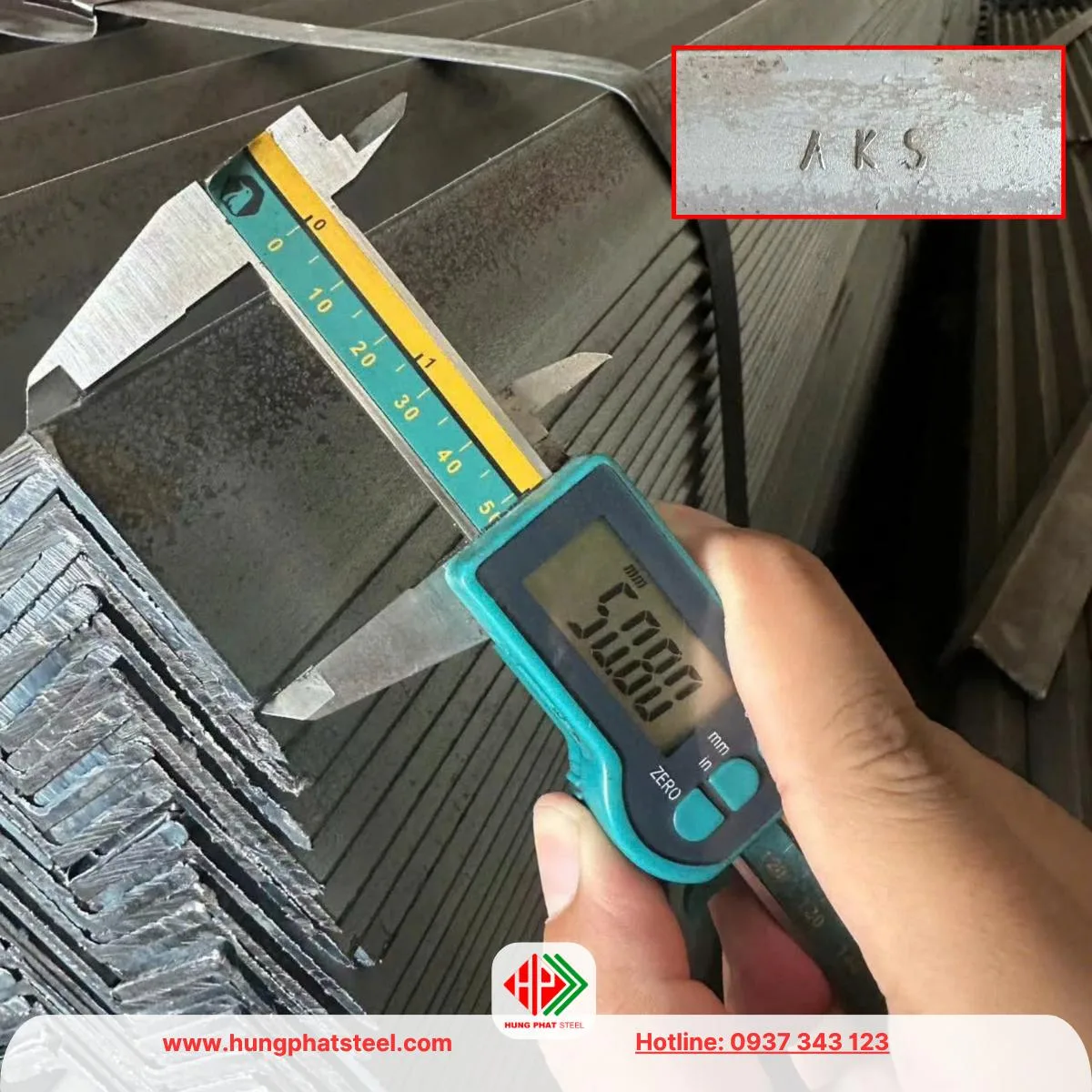 Thép hình V50 An Khánh (Sắt V50x50 AKS)