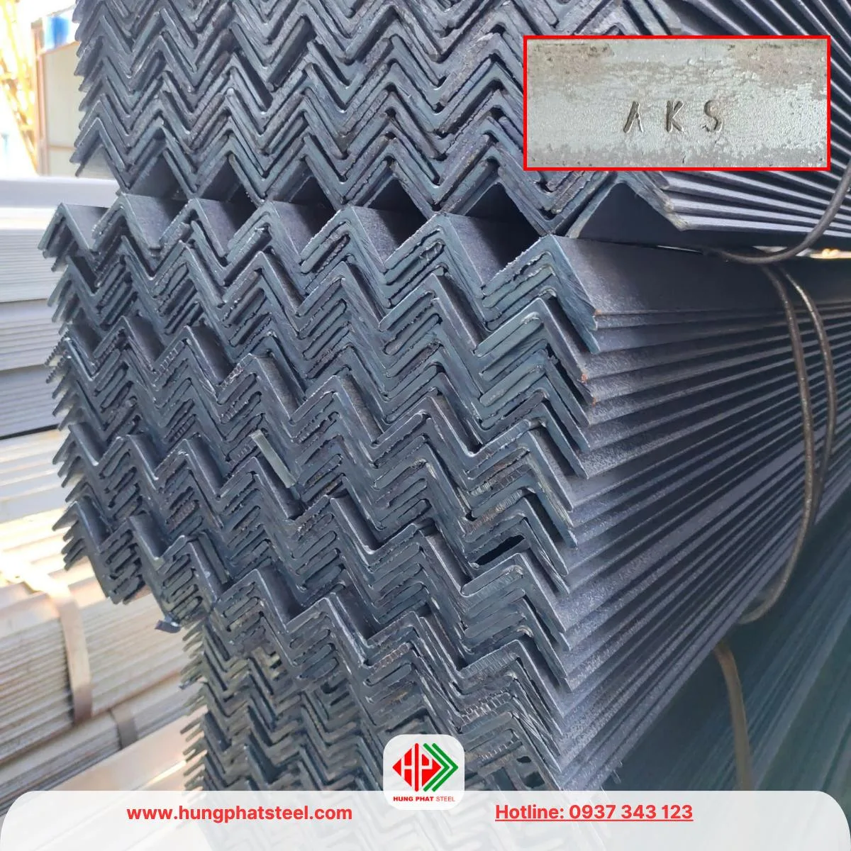 Thép hình V50 An Khánh (Sắt V50x50 AKS)