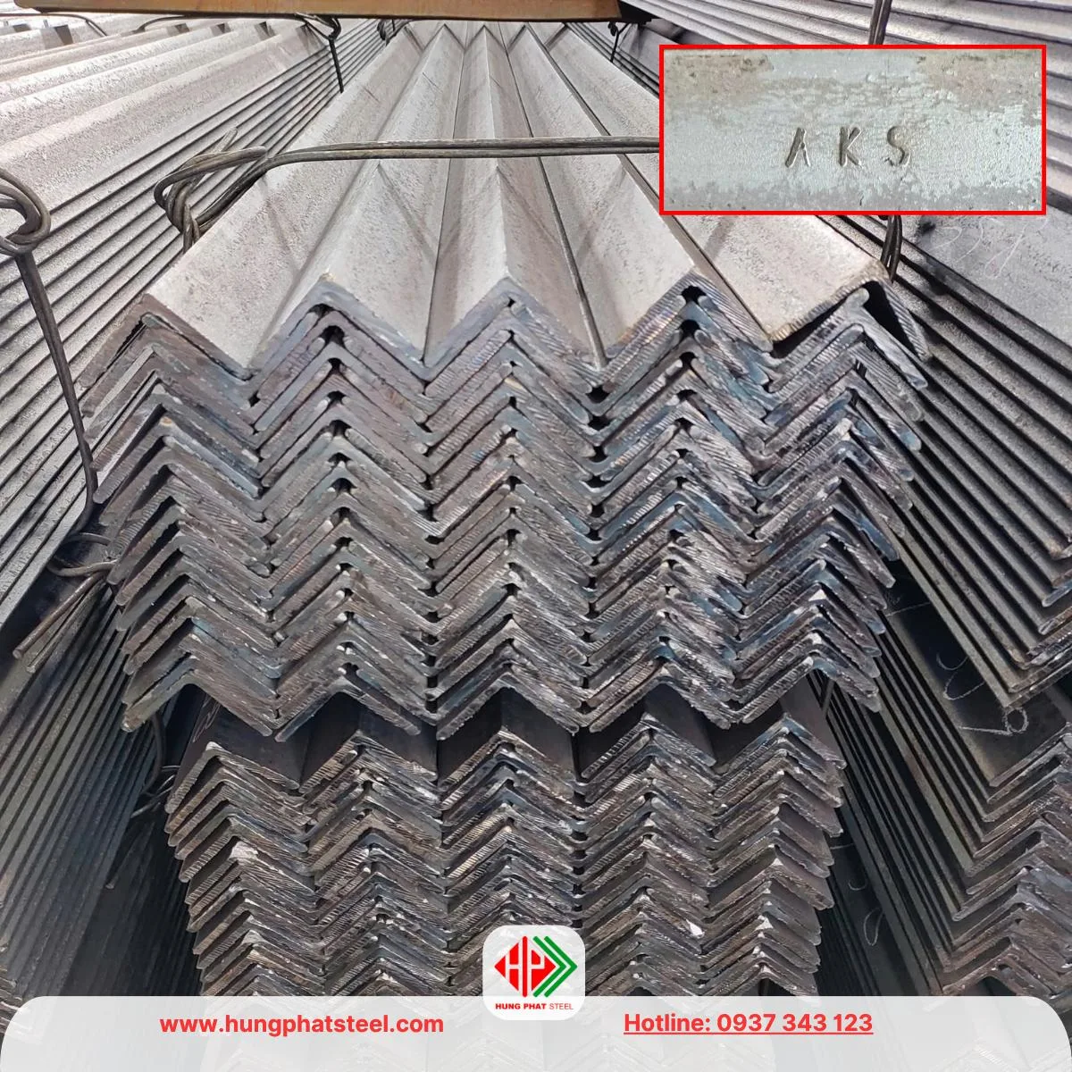 Thép hình V50 An Khánh (Sắt V50x50 AKS)