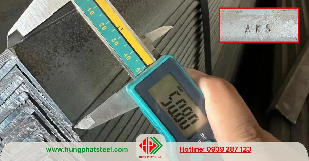 Thép hình V50 An Khánh (Sắt V50x50 AKS)