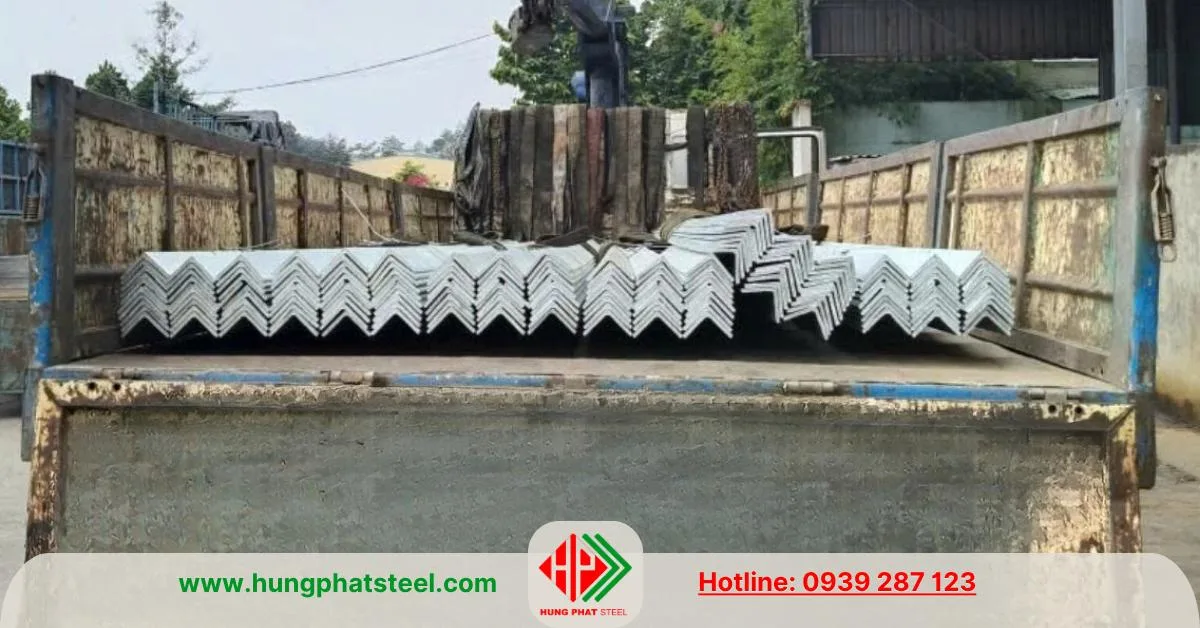 Thép hình V50 An Khánh mạ kẽm nhúng nóng