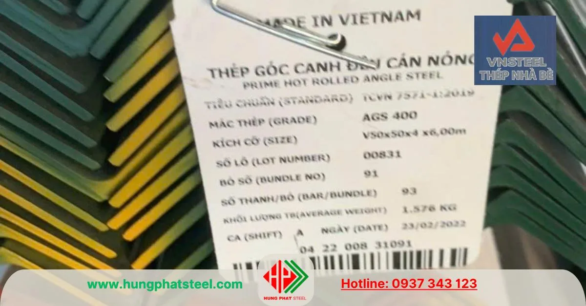 Thép hình V50 Nhà Bè