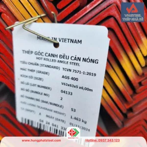 Thép hình V63 Nhà Bè (Sắt V63 Miền Nam)