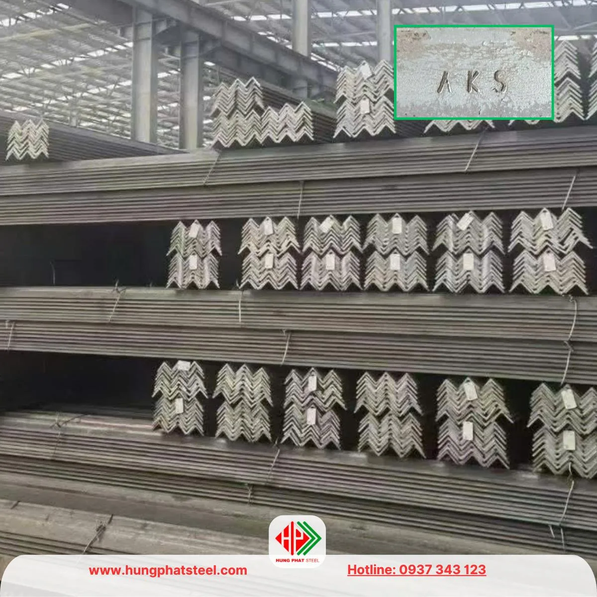 Thép hình V70 An Khánh (Sắt V70x70 AKS)