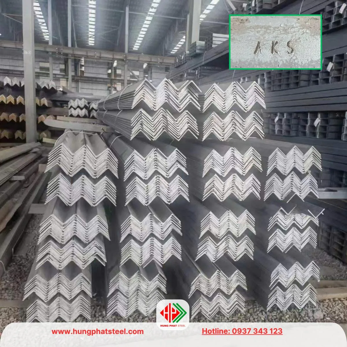 Thép hình V70 An Khánh (Sắt V70x70 AKS)