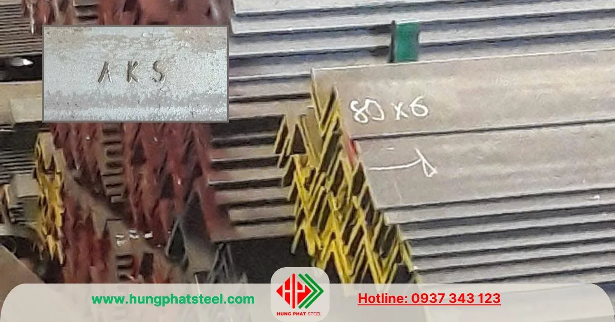 Thép hình V80 An Khánh (Sắt V80x80 AKS)