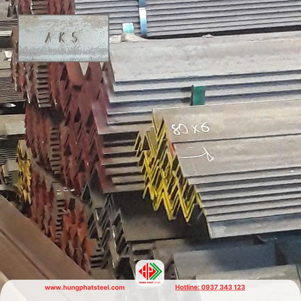 Thép hình V80 An Khánh (Sắt V80x80 AKS) (2)