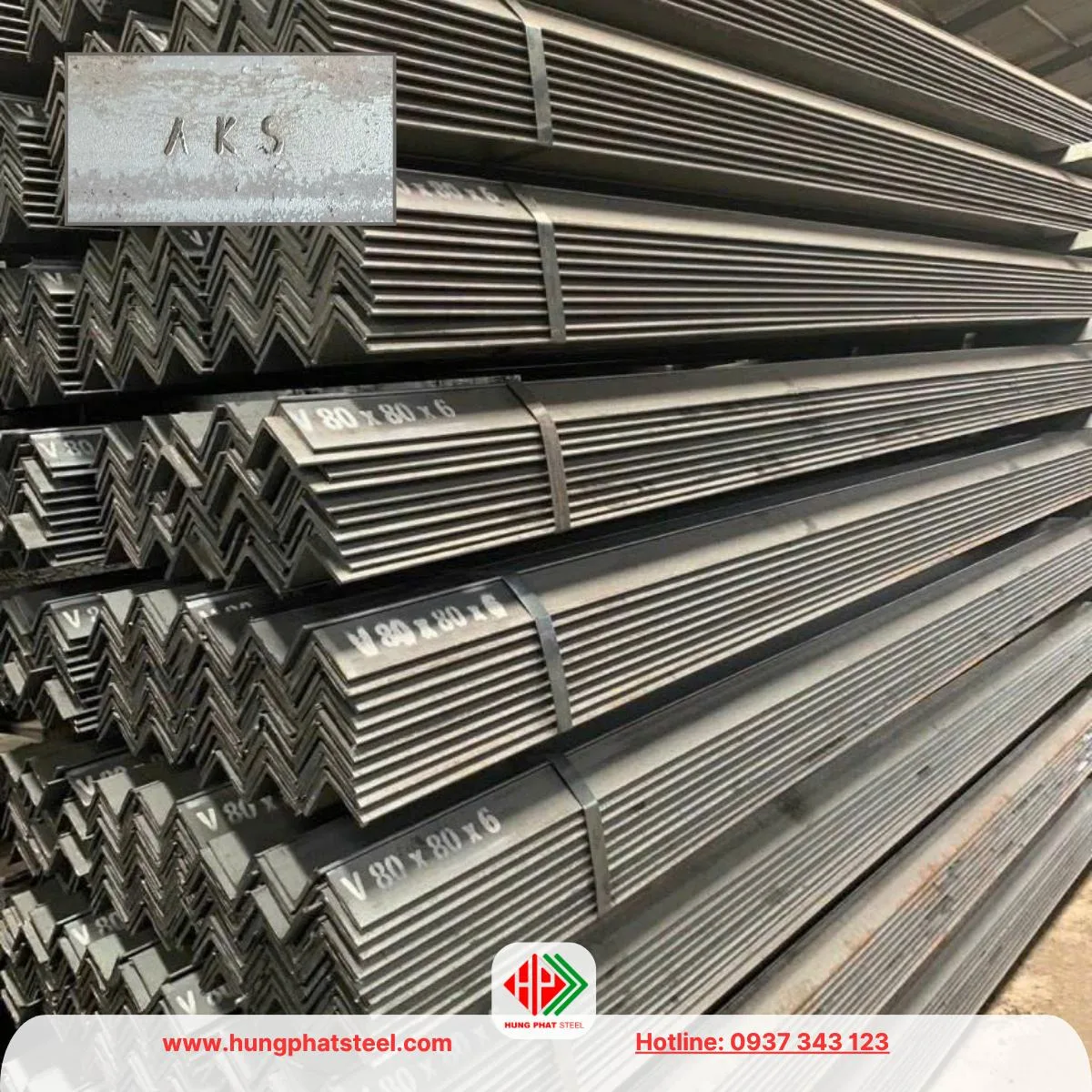 Thép hình V80 An Khánh (Sắt V80x80 AKS) (2)