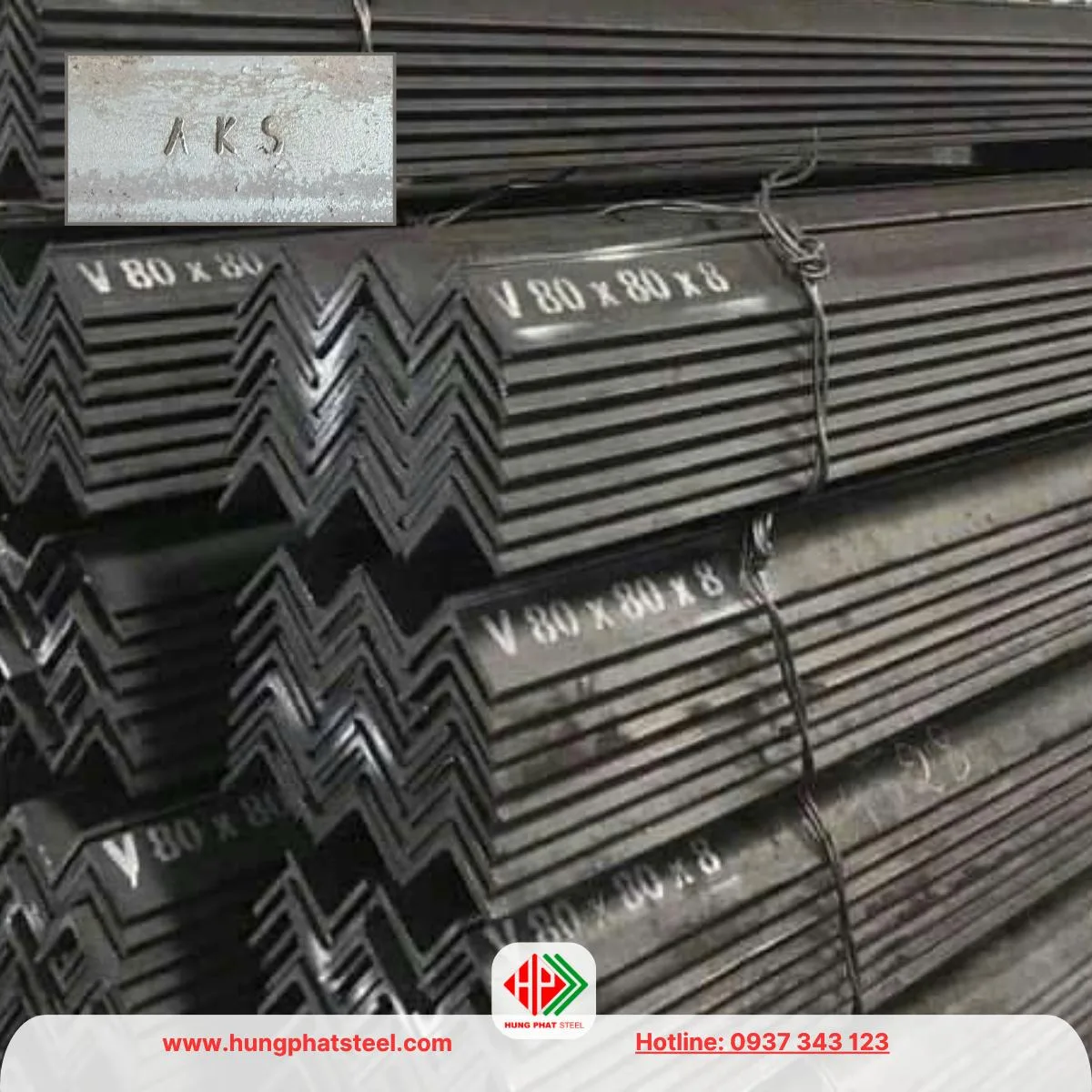 Thép hình V80 An Khánh (Sắt V80x80 AKS) (2)