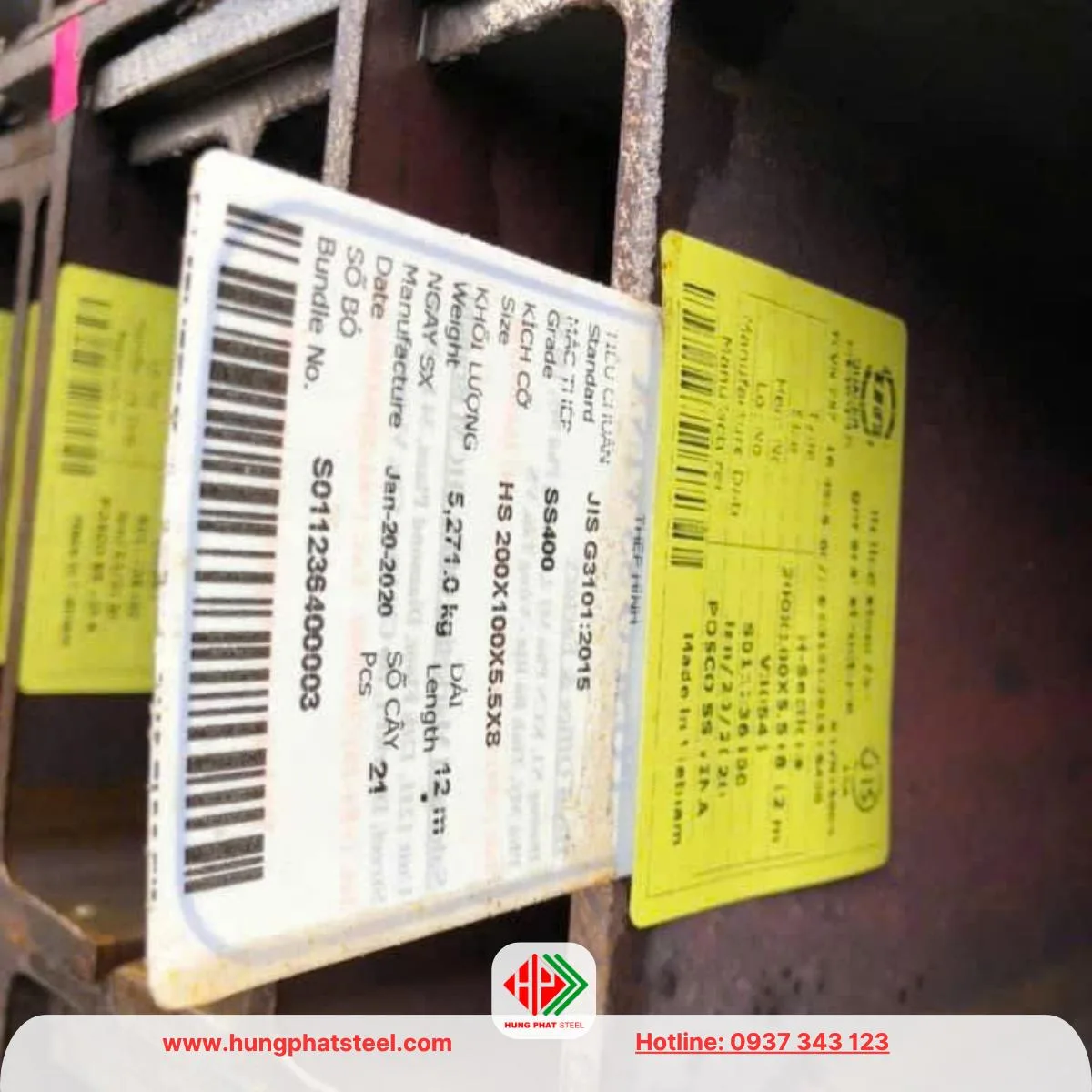 Thép hình i200x100 Posco