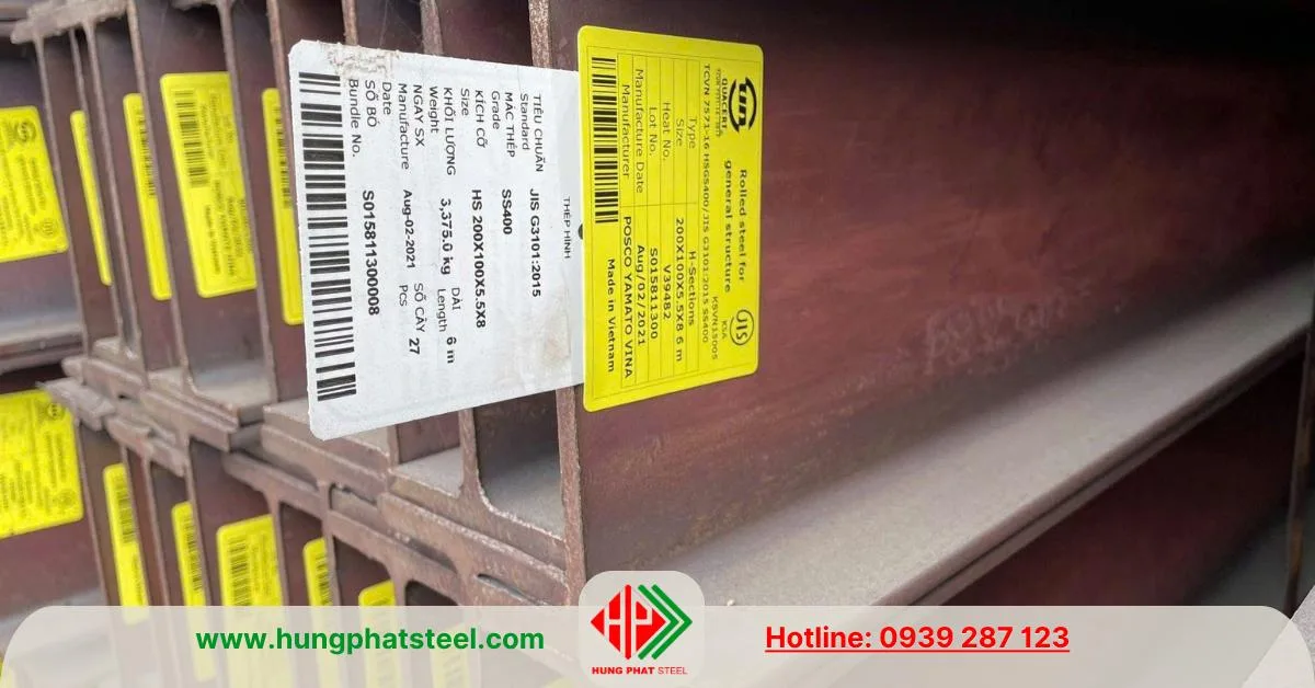 Thép hình i200x100 Posco