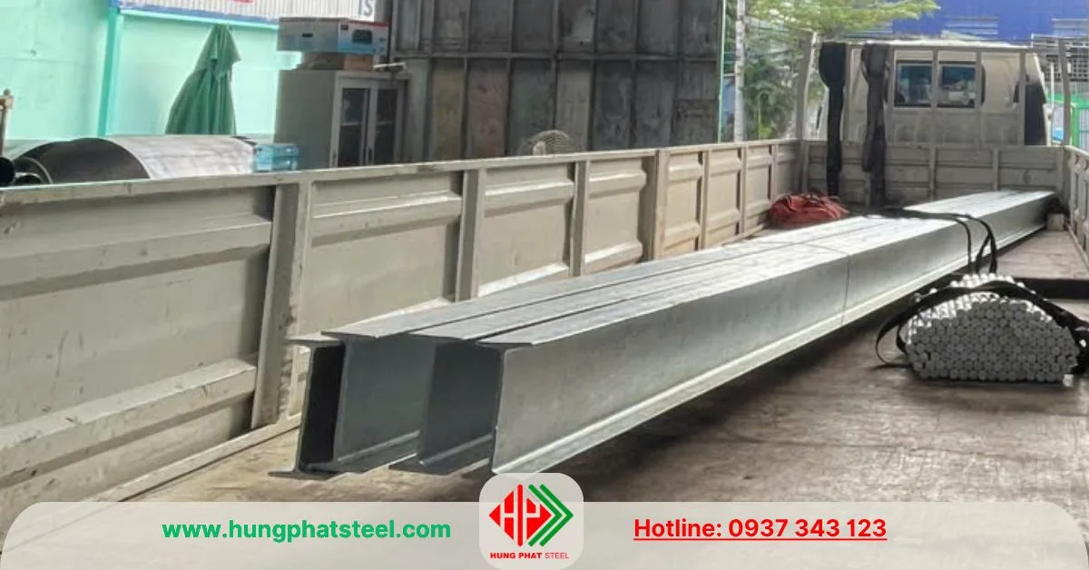 Thép hình i300 An Khánh nhúng kẽm nóng tăng khả năng chống rỉ
