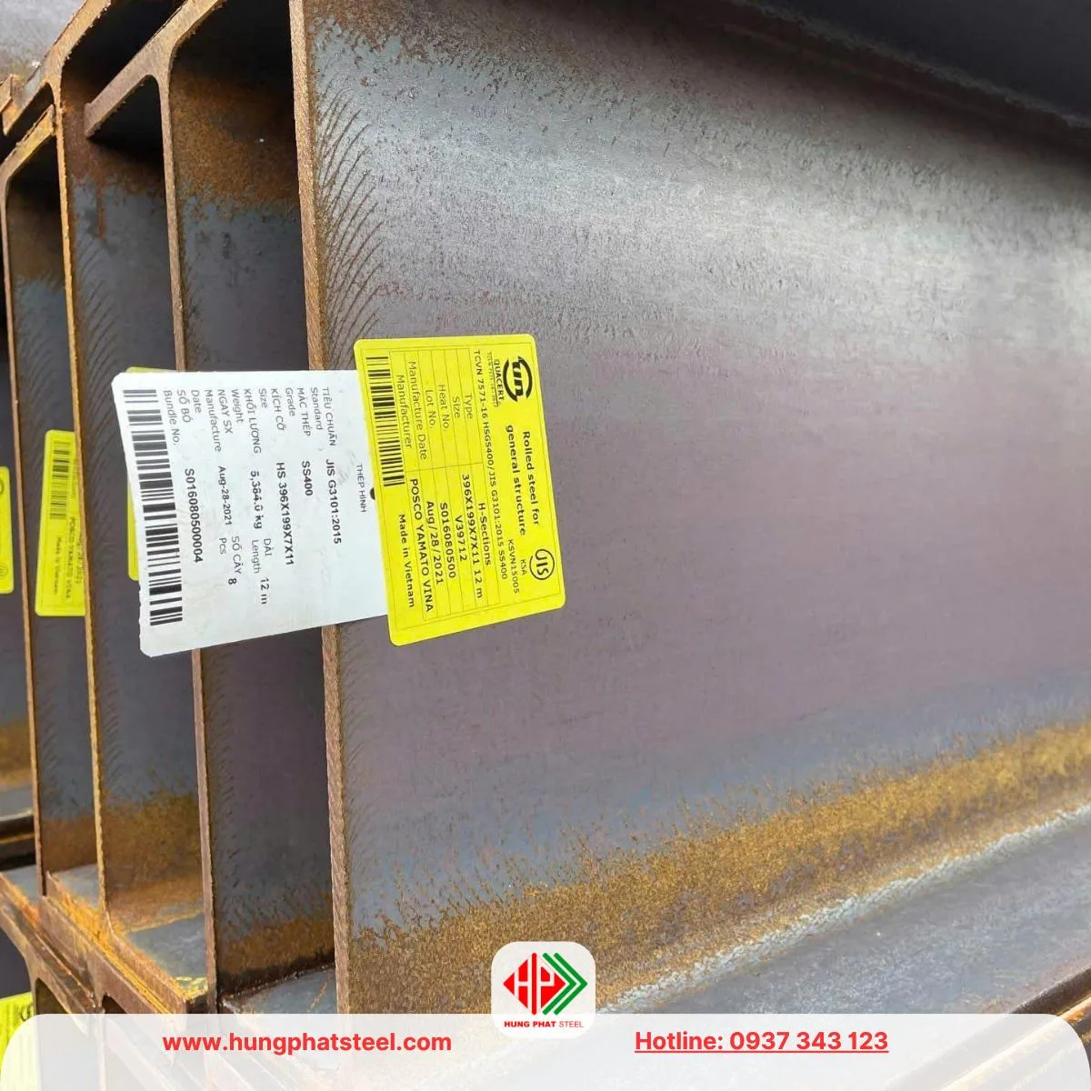 Thép hình i396 Posco