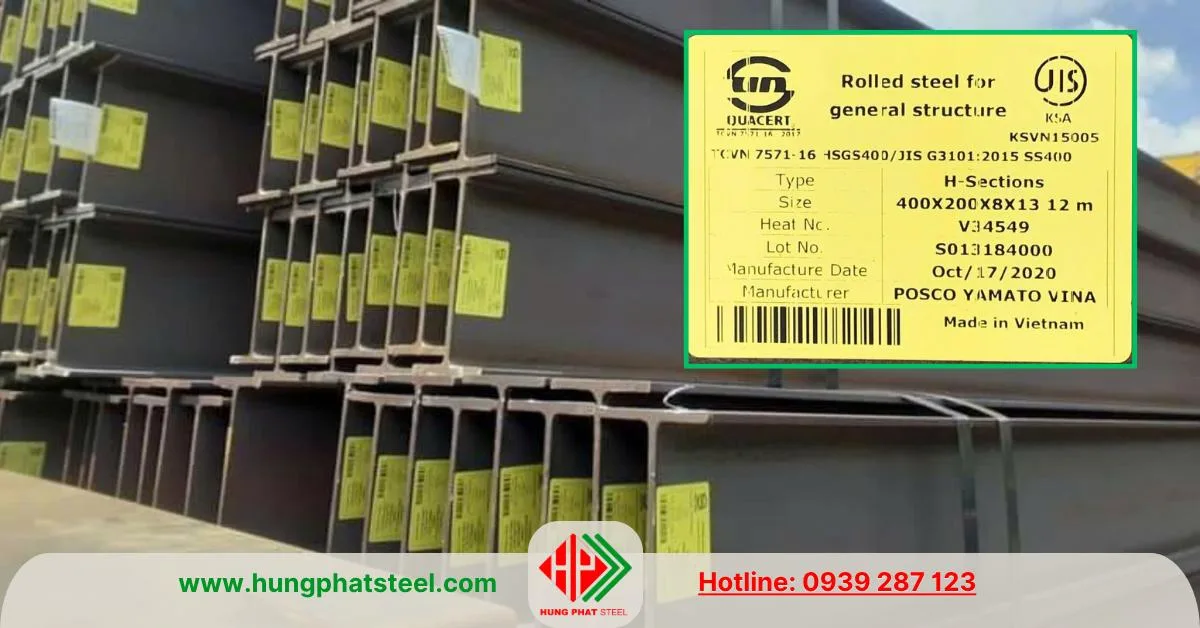 Thép hình i400x200 Posco