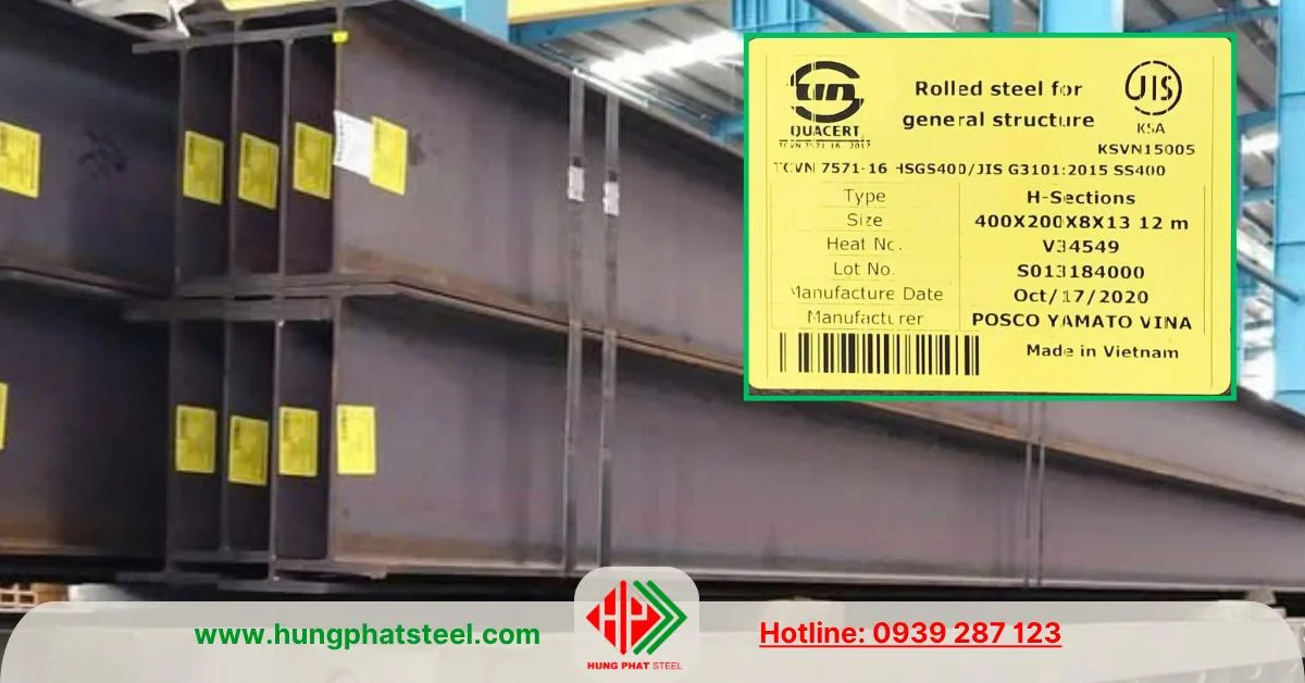 Thép hình i400x200 Posco