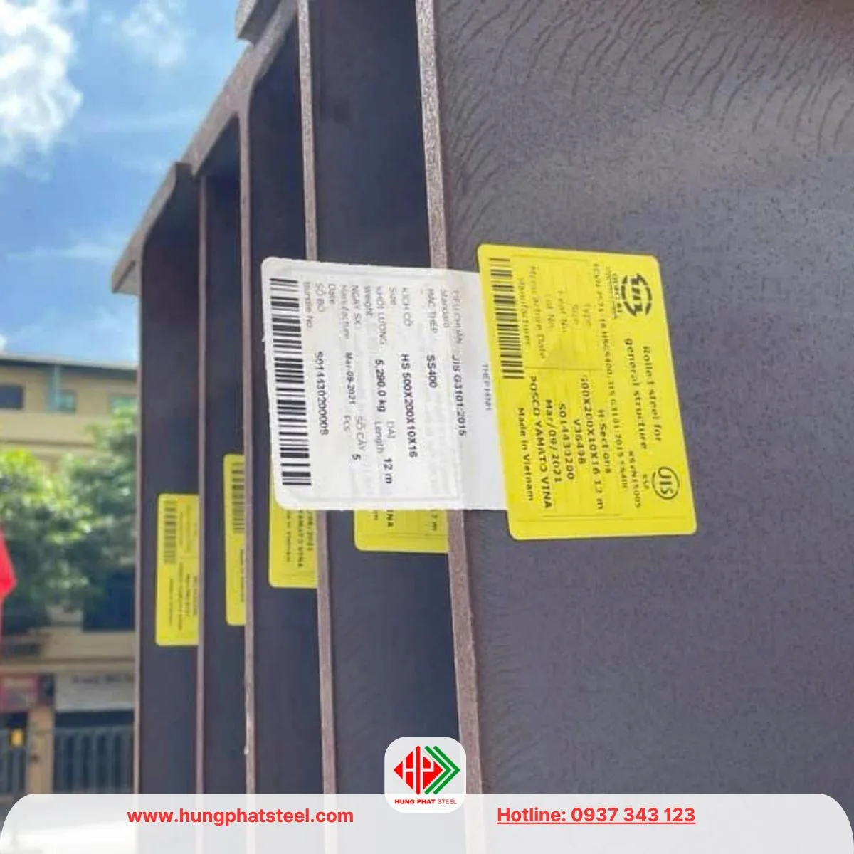 Thép hình i500 x 200 Posco