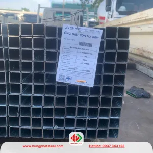Thép hộp mạ kẽm 25x25 Hòa Phát