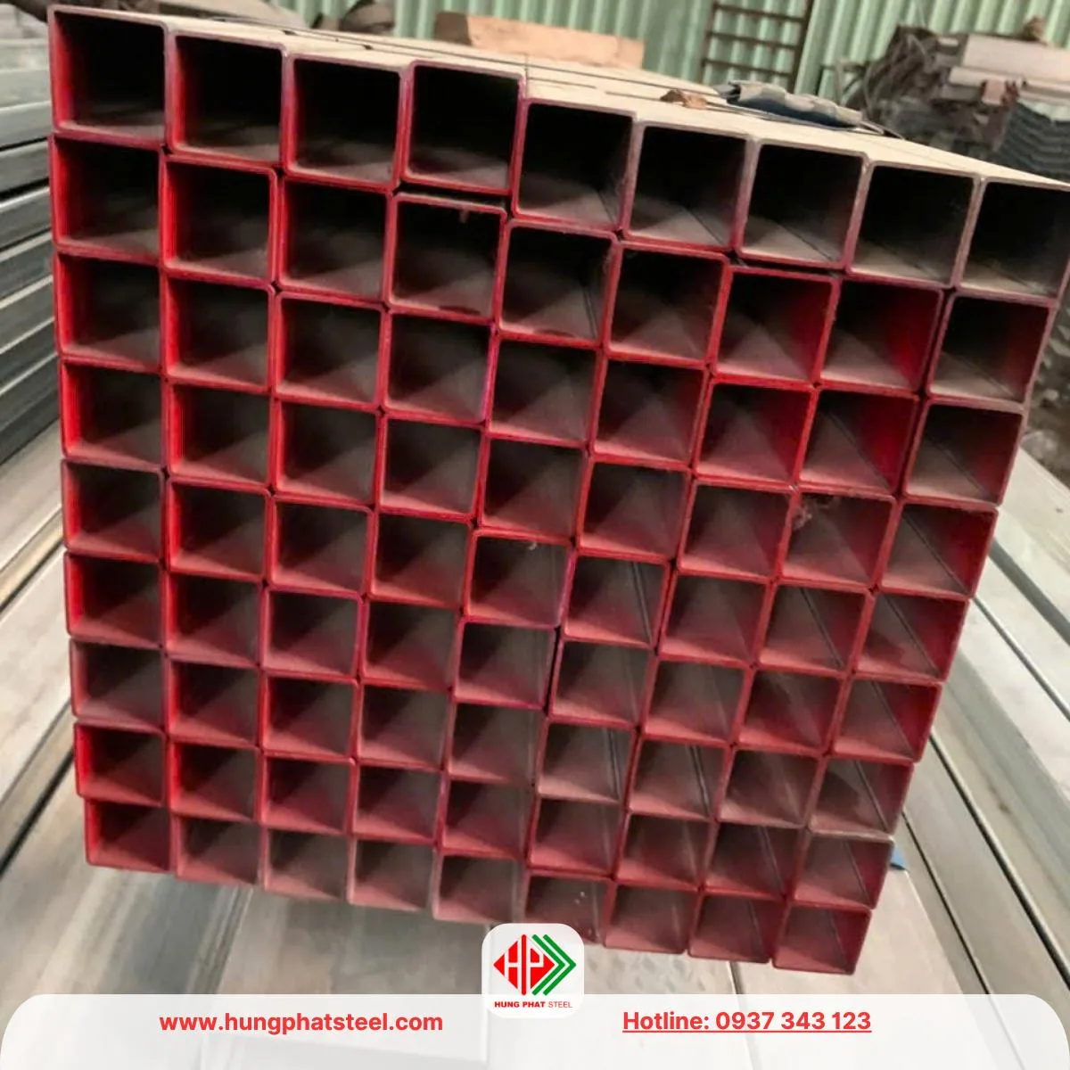 Thép hộp mạ kẽm 30x30 Hòa Phát