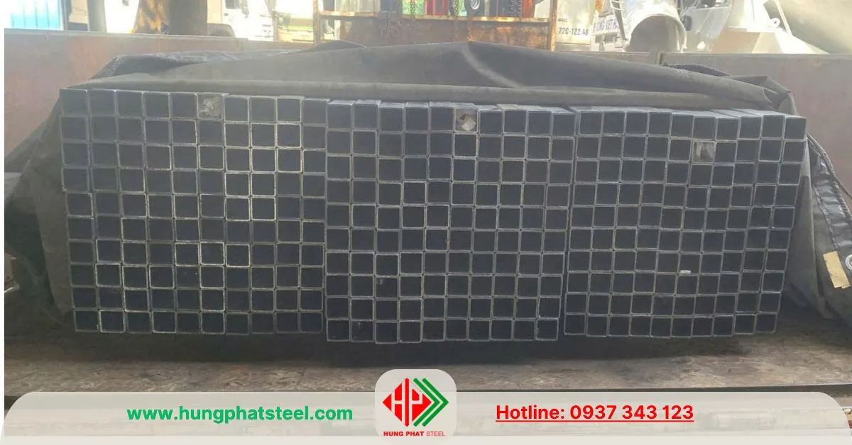 Thép hộp mạ kẽm 40x40 Hòa Phát