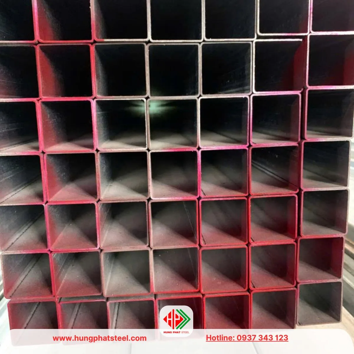 Thép hộp mạ kẽm 40x40 Hòa Phát
